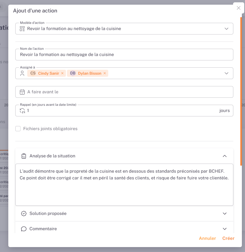 Audits et actions 2
